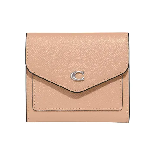 COACH Wyn Спилок коровьей кожи Кошелек Маленький Женские Телесный