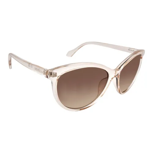 CK Calvin Klein Пластик Кошачий глаз Солнцезащитные очки Женские Прозрачный