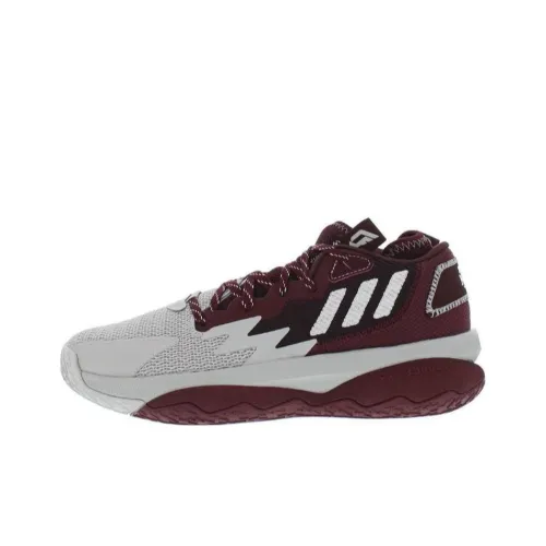Adidas Dame 8 Extply Slip Resistant Abrasion Resistant Легкий Низкий Топ Баскетбольные кроссовки Унисекс Красный