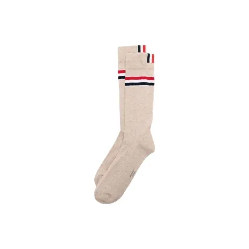THOM BROWNE Khaki Мужские носки до икры MID