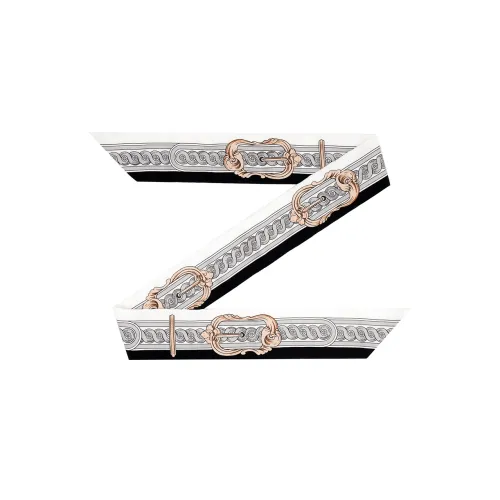 HERMES Шелковые шарфы Женские Серый