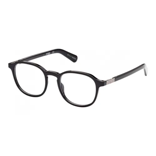 GUESS Литьевые Круглые Оправы для очков Унисекс Черные