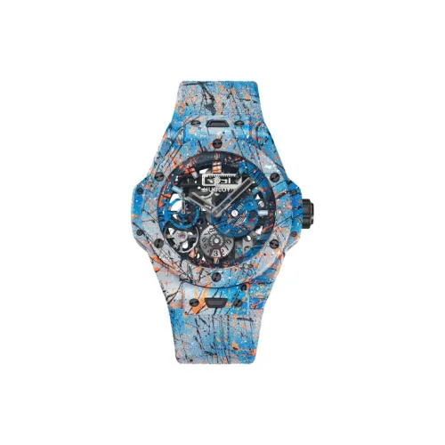 HUBLOT Мужские часы с ручным заводом, механический, 44 мм, с открытым механизмом