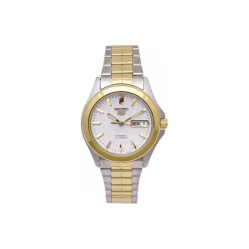 SEIKO Автоматический Механический Механизм Часы Мужские Белый Циферблат