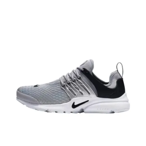 Nike Air Presto Амортизация Износостойкий Низкий Топ Повседневная Обувь Женская Серебряный