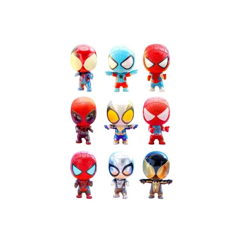 Hot Toys Spider Man ACROSS THE Spider Verse В коллекции Frame COSBI Мини Набор фигурок в стиле Chibi