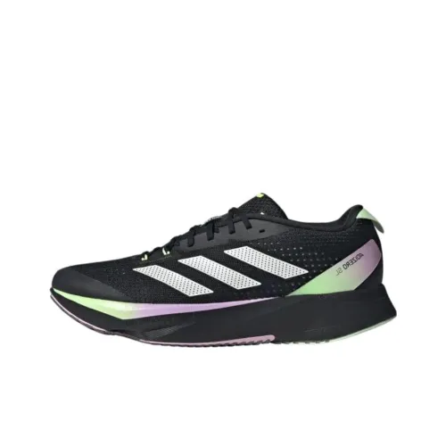 Adidas Adizero SL Low Топ Беговые кроссовки Мужской Черный Фиолетовый Зеленый