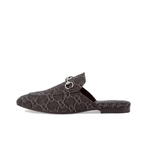 GUCCI Princetown Домашние тапочки Женские Черные