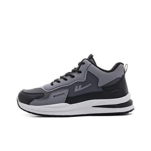 Warrior Утолщенный и с флисовой подкладкой утепленная обувь легкий низкий топ кэжуал мужской черный