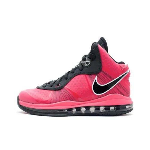 Nike Lebron 8 Амортизация Износостойкий MID Топ Баскетбольные кроссовки Женские Красный
