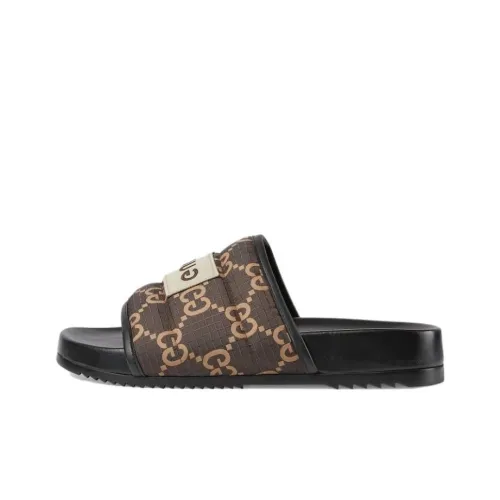 GUCCI Шлепанцы Мужские Коричневые