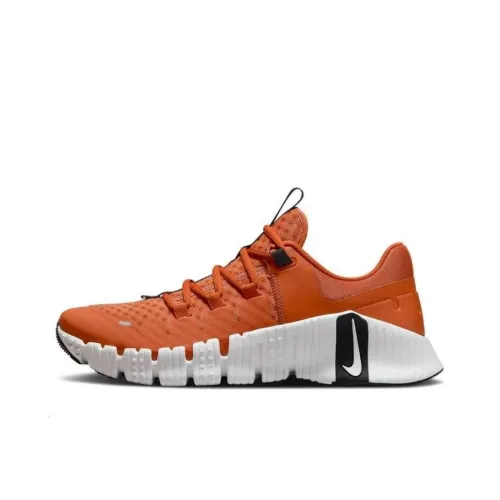 Nike Free Metcon 5 Амортизация Износостойкие Низкие Кроссовки для тренировок Мужские Апельсин