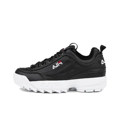 FILA Disruptor Износостойкий и Легкий Низкий Топ Повседневная Обувь Мужская Черная