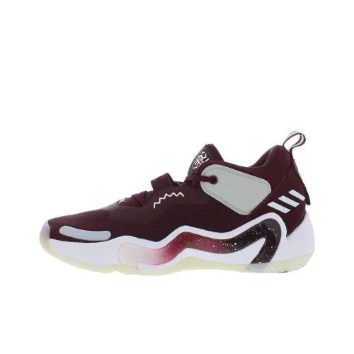 Adidas D.O.N. Issue #3 Slip-resistant Abrasion-resistant Lightweight Low-Top Basketball Shoes Unisex Red Adidas D.O.N. Issue #3 Противоскользящий Устойчивый к истиранию Легкий Низкий Топ Баскетбольные Кроссовки Унисекс Красный