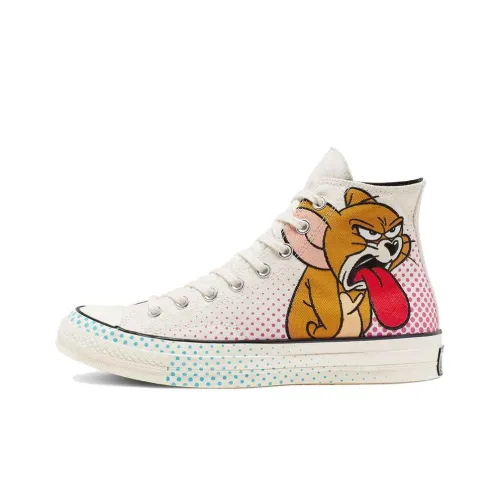 Конверс 1970s Chuck Taylor All Star TOM Jerry High Топ Кеды Унисекс Белый Коричневый Красный