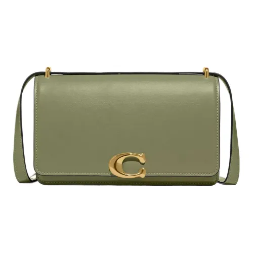 COACH Bandit Телячья кожа Сумка через плечо Сумка на плечо Женская Оливково-зеленая