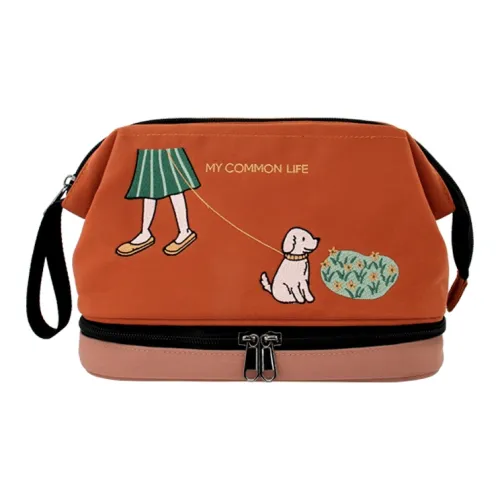 FLOWER PRINCESS Нейлон Обычная жизнь Косметичка Женские Фиолетовый Карамель Розовый зеленый