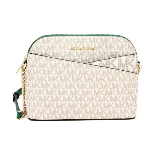 MICHAEL KORS Jet Set Travel Покрытый холст с полиэстером Сумка через плечо Средняя Женская Пальмовый зеленый