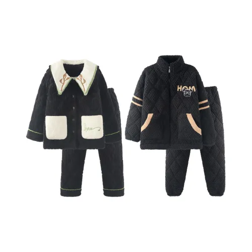 Chun Xi 8738 Женские Черный 8755 Мужской Черный Унисекс Пижамные комплекты