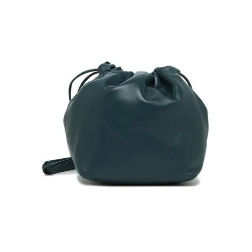 JIL SANDER Кожа Сумка через плечо Сумка на плечо Женская Темный цвет Бензиновый