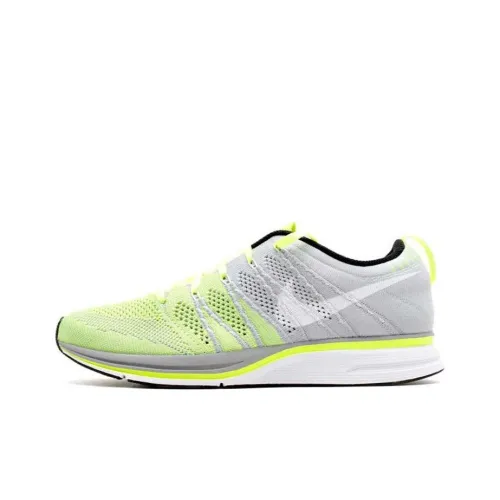 Nike Flyknit Trainer Амортизация Износостойкий Низкий Топ Casual Мужской Серый Зеленый