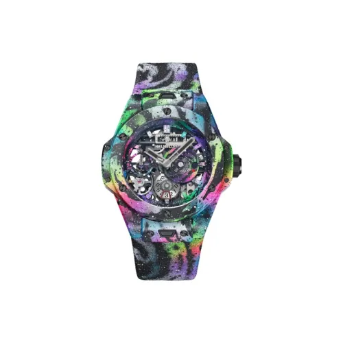 Коллекция Hublot Big Bang Механизм с ручным заводом Мужские часы Часы 44 мм Черепный циферблат