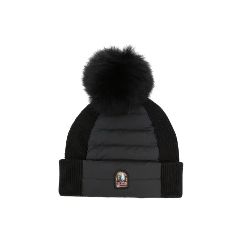 PARAJUMPERS Полиэстер Овчина Мериносовая шерсть Акрил Полиамид Утиный пух Шапки-бини Мужской Черный