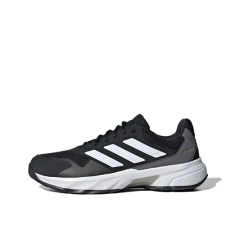 Adidas CourtJam Control 3 Low Топ Кроссовки для тенниса Мужской Черный Белый