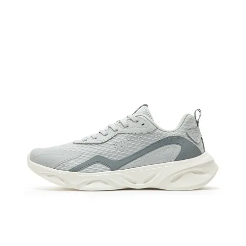 361° Light Feather Shock Absorbers Противоскользящие Устойчивые к истиранию Дышащие Низкий Топ Беговые кроссовки Мужские Фотонно-серый