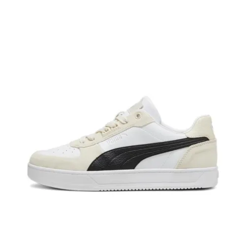PUMA Caven Low Топ Скейтборд Кроссовки Унисекс Белый Черный Бежевый