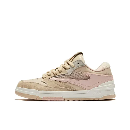 Erke Wushuang 2,0 Pro Slip-Resistant Abrasion-Resistant Low Top Skateboard Shoes Women's Birch Wood Clear Candy