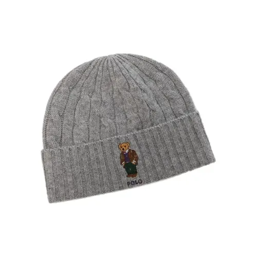 Polo Ralph Lauren Шерсть Кашемир Шапки-бини Унисекс Серый