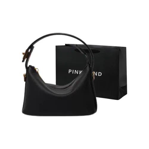 PINK·LAND ПУ (полиуретан) Одно плечо Ручная сумка Сумка через плечо Стандартная Женская Черный Белый