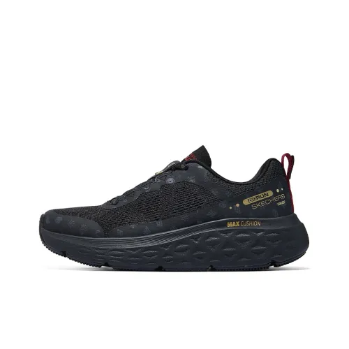 Skechers Беговые кроссовки Низкий верх Черный/Золото Женские