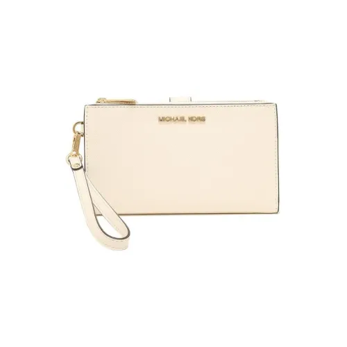 MICHAEL KORS Jet Set Saffiano кожа кошелек большой женский экрю