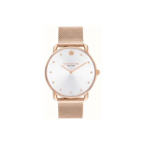 COACH Elliot Женские часы Кварцевый механизм Стальной ремешок 36 мм Белый циферблат