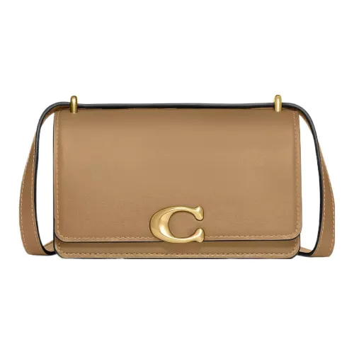 COACH Bandit Коровья кожа Сумка через плечо Маленькая Женская Коричневая