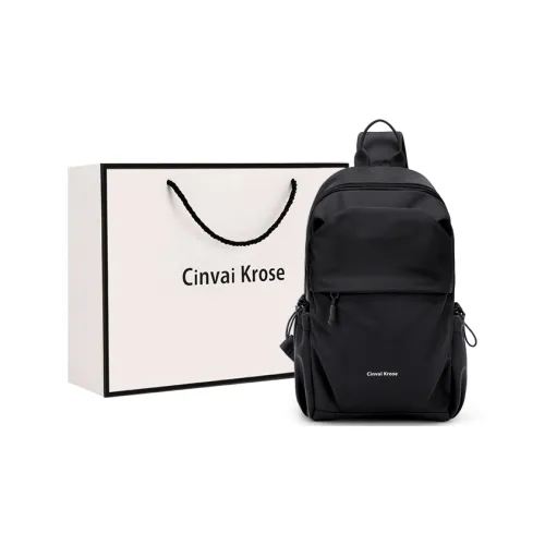 CinvaiKrose Нейлоновая сумка через плечо мужская черная