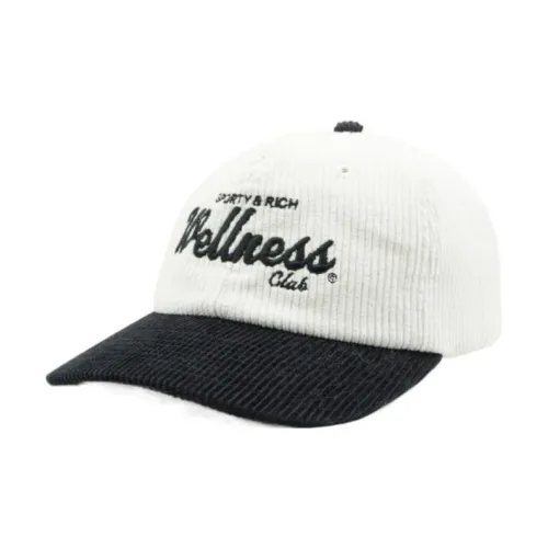 SPORTY RICH Хлопковые кепки Мужские Белые