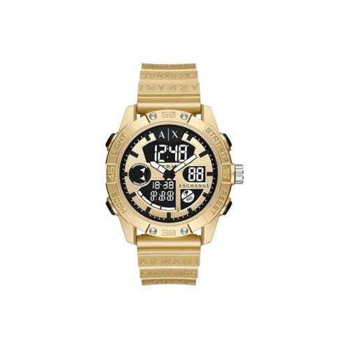 ARMANI EXCHANGE Наручные часы Кварцевый механизм 46 мм Черный циферблат Мужские часы