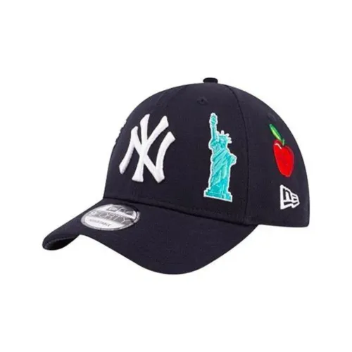 New Era Хлопковые кепки унисекс черные