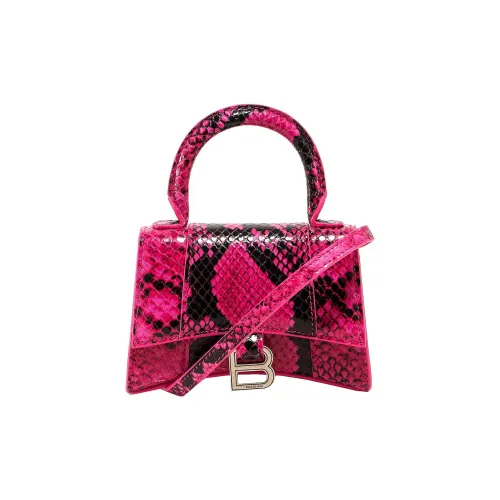 Balenciaga HOURGLASS Телячья кожа Сумка Hourglass Сумка через плечо Сумка мини Женская Розовая
