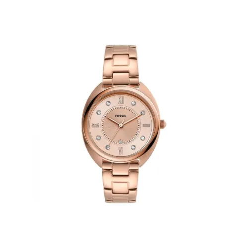 FOSSIL Наручные часы Кварцевый механизм Ремешок из нержавеющей стали 34 мм Розовое золото Циферблат Женские часы