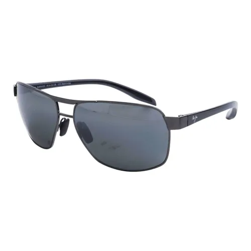 Maui Jim Металл Aviator Солнцезащитные очки Мужской Черный