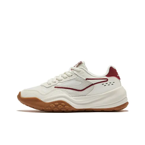 Erke Сыры Амортизация Износостойкий Низкий Топ Кэжуал Женский Микрокристаллический белый Велюр Красный