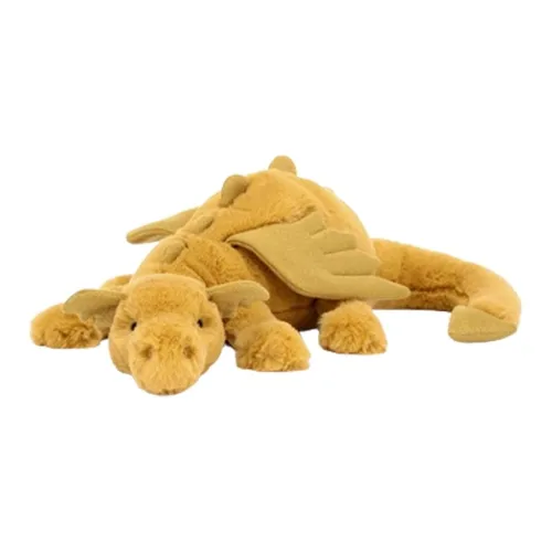 JELLYCAT Mythical Animal Collection Золотой дракон Средний Куклы Плюшевая кукла 12 см Высота