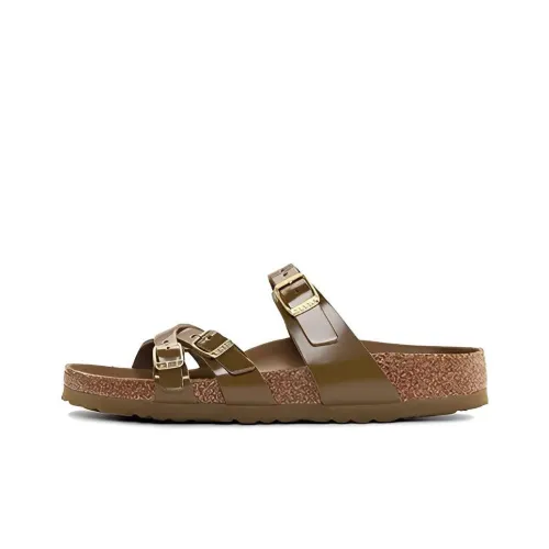 Birkenstock Тапочки Женские Зеленые Узкие