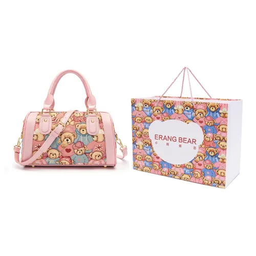 ERANGBEAR Многоцветная сумка через плечо из жаккардовой ткани большая женская розовая синяя