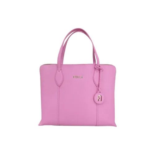 Furla Vittoria Кожа Тоут Сумка Сумка для покупок Сумка среднего размера Женская Розовая