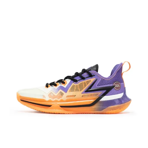 361° Big 3 Future CQT Shock Absorbers Slip-resistant Abrasion-resistant Low-top Basketball Shoes Men's Purple